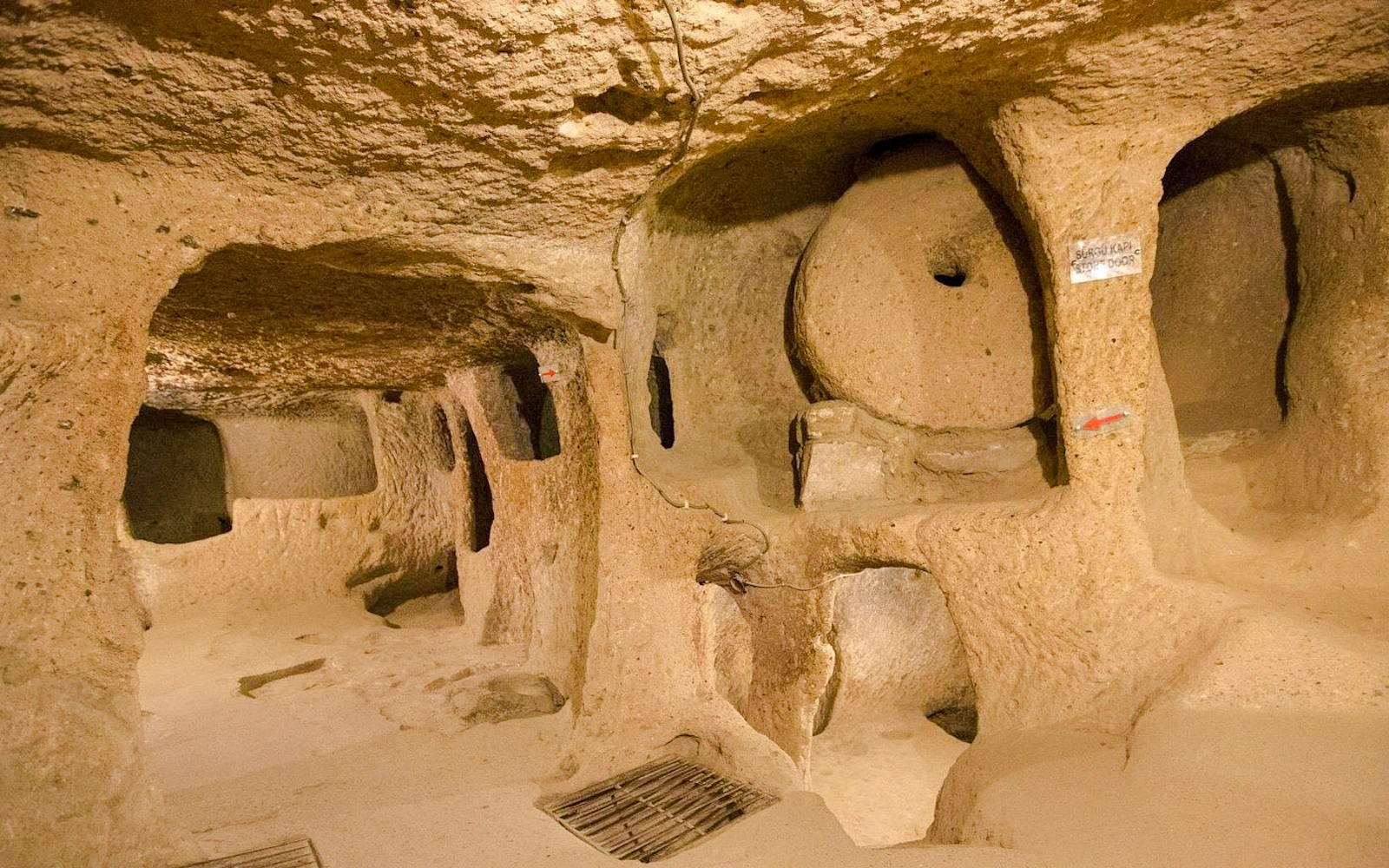 Underground cave rooms in Cappadocia, part of the 2-Day Red & Green Tour.