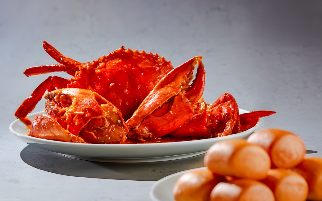 Chilli crab dish at House of Seafood, Clarke Quay, Singapore.