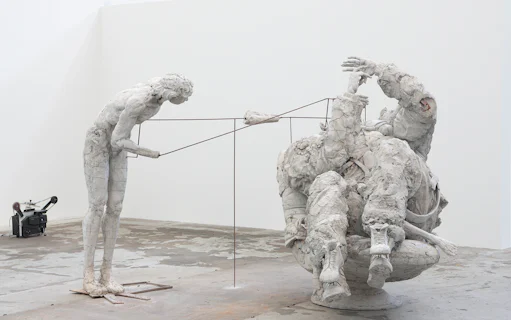 Sculpture at Palazzo Strozzi's "Reaching for the Stars" exhibition, Florence.