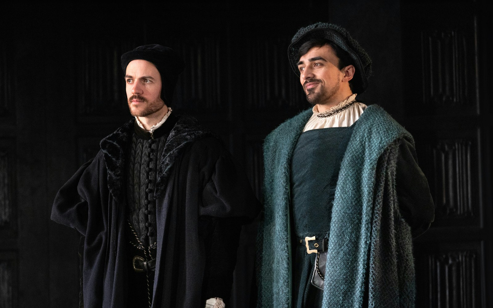 A scene from "A Man For All Seasons" play at a London theater.