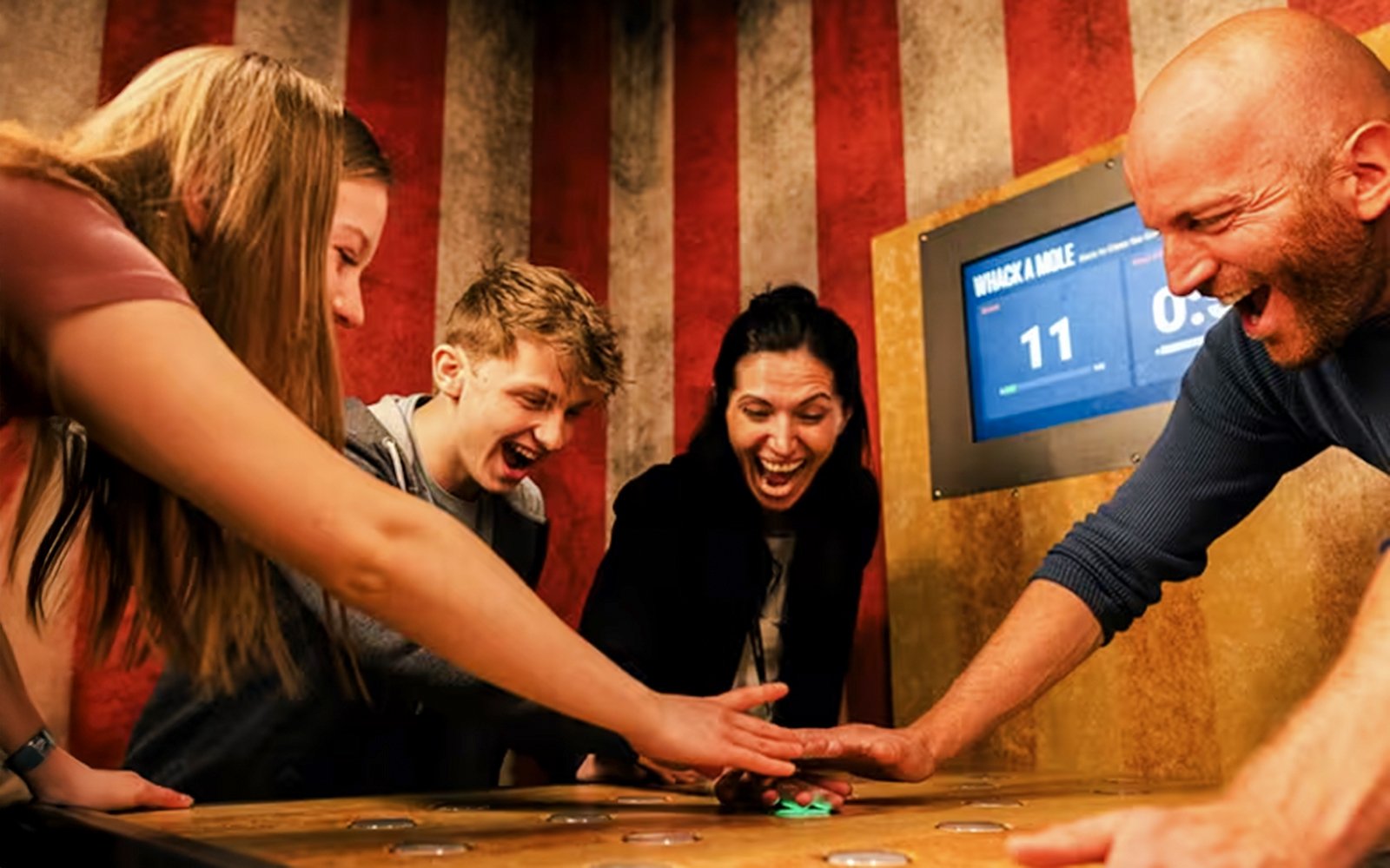 Group enjoying interactive game at Prison Island Perth.