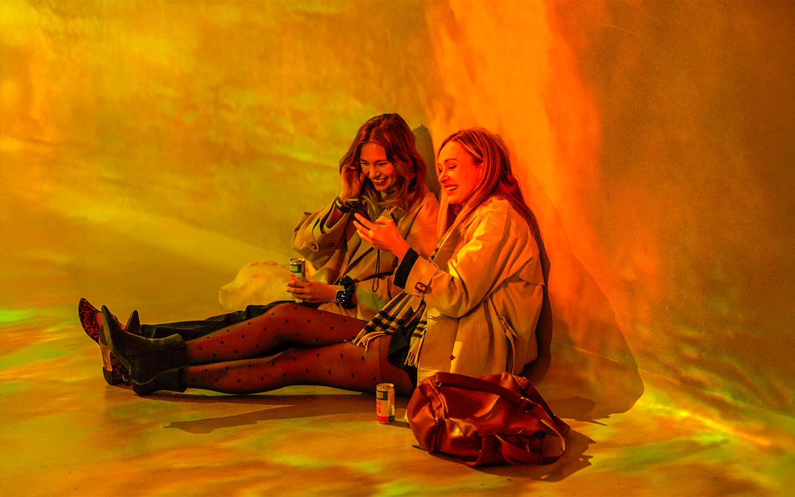 Visitors enjoying interactive exhibit at Frameless Lates event.