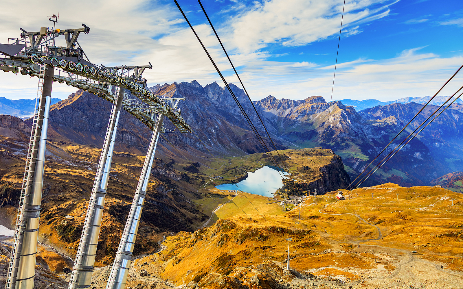 Mount titlis autumn landscape