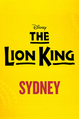 The Lion King show poster, Sydney.