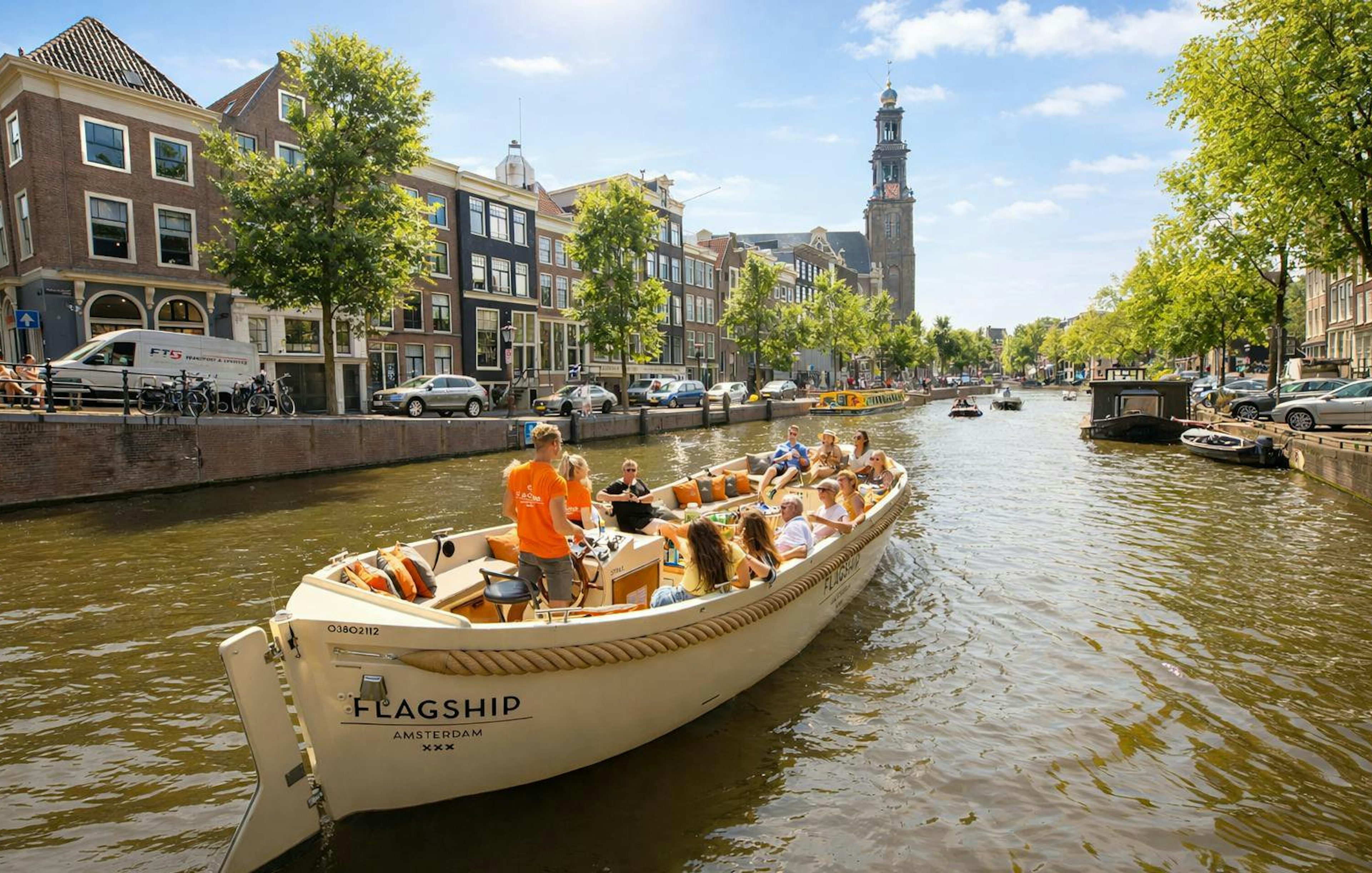 amsterdam: 1-hour luxury electric open boat cruise with onboard bar-1
