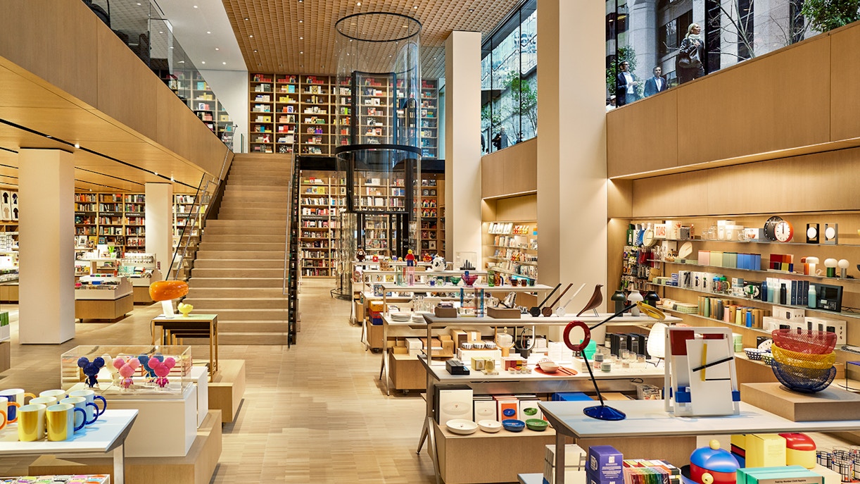 MoMA Store interior with art books and design items in New York City