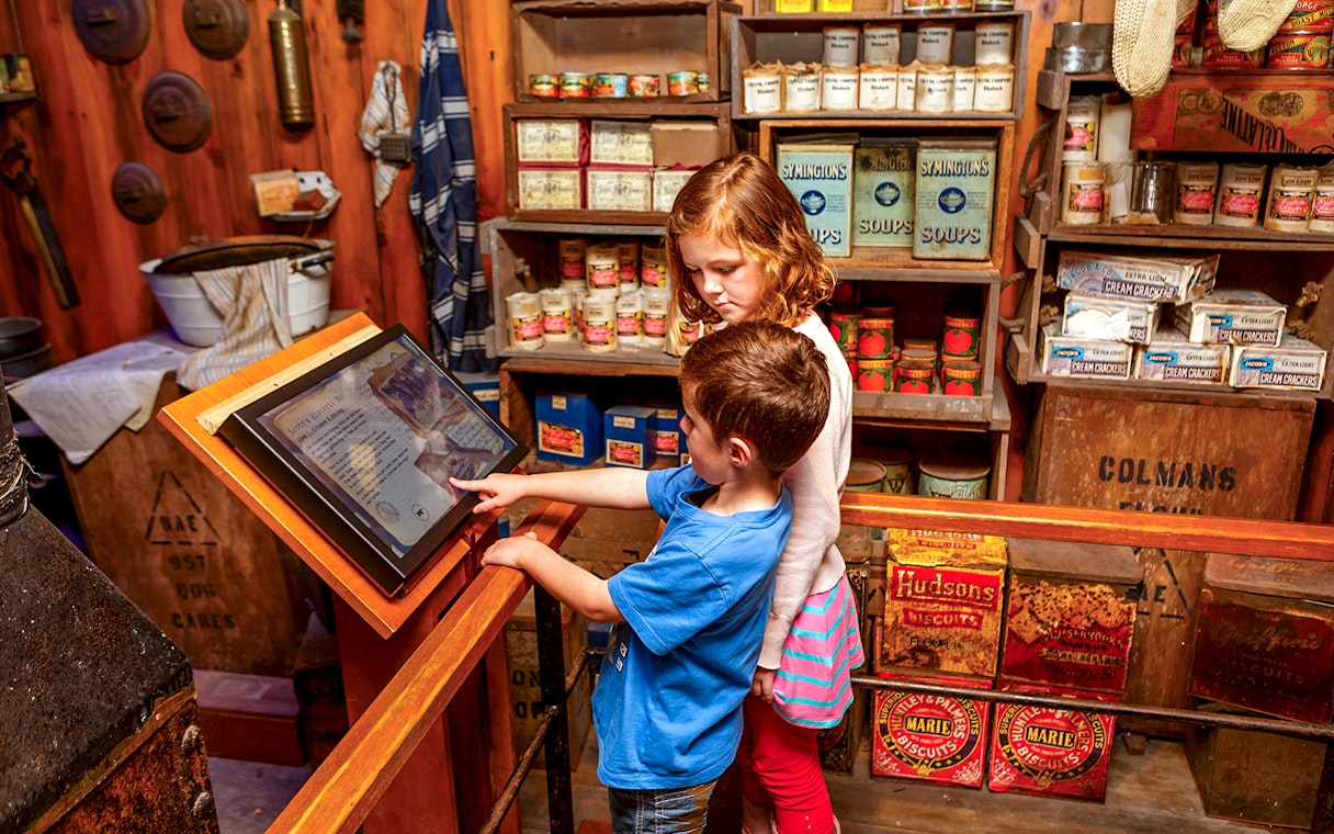 Children exploring interactive display at SEA LIFE Kelly Tarlton's Aquarium.