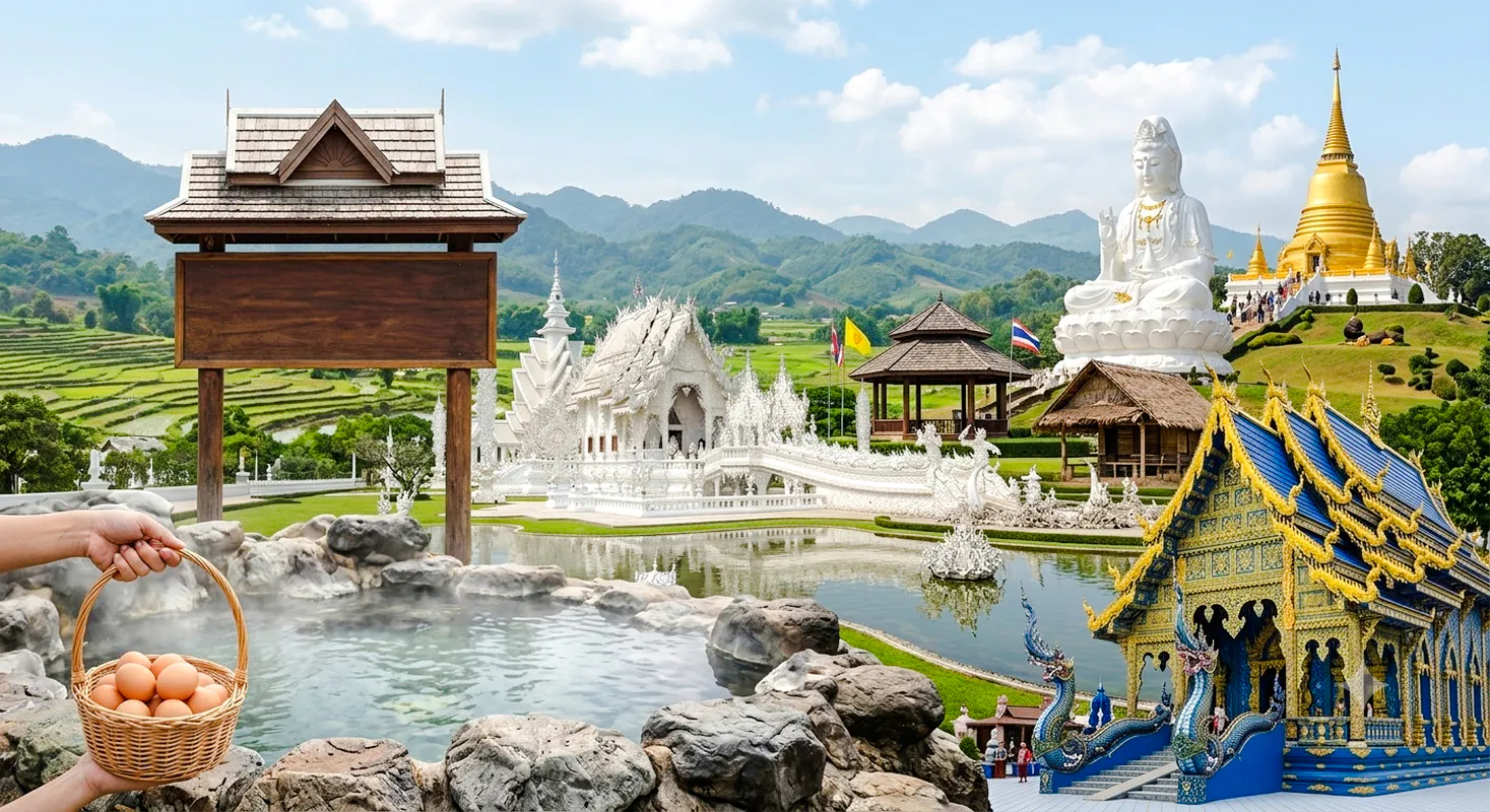 From Chiang Mai: Chiang Rai White, Blue and Red Temples & Long Neck Village Small-Group Tour Image 10