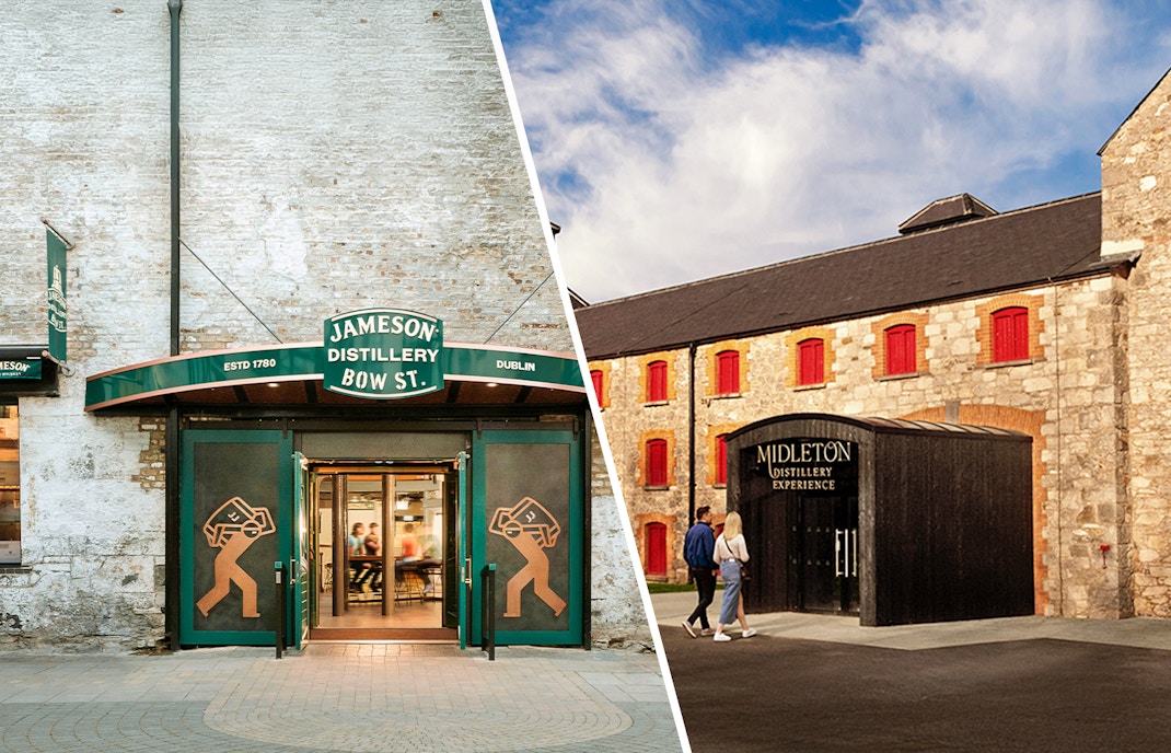 Jameson Whiskey barrels at Midleton Distillery, part of the Dublin distillery tour with tastings.