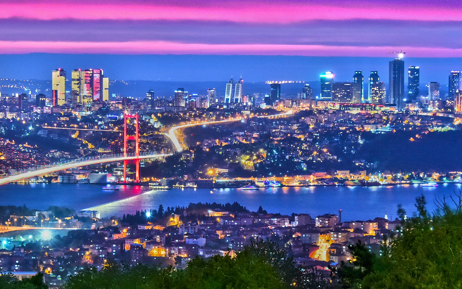 Bosphrosus Strait in the Night