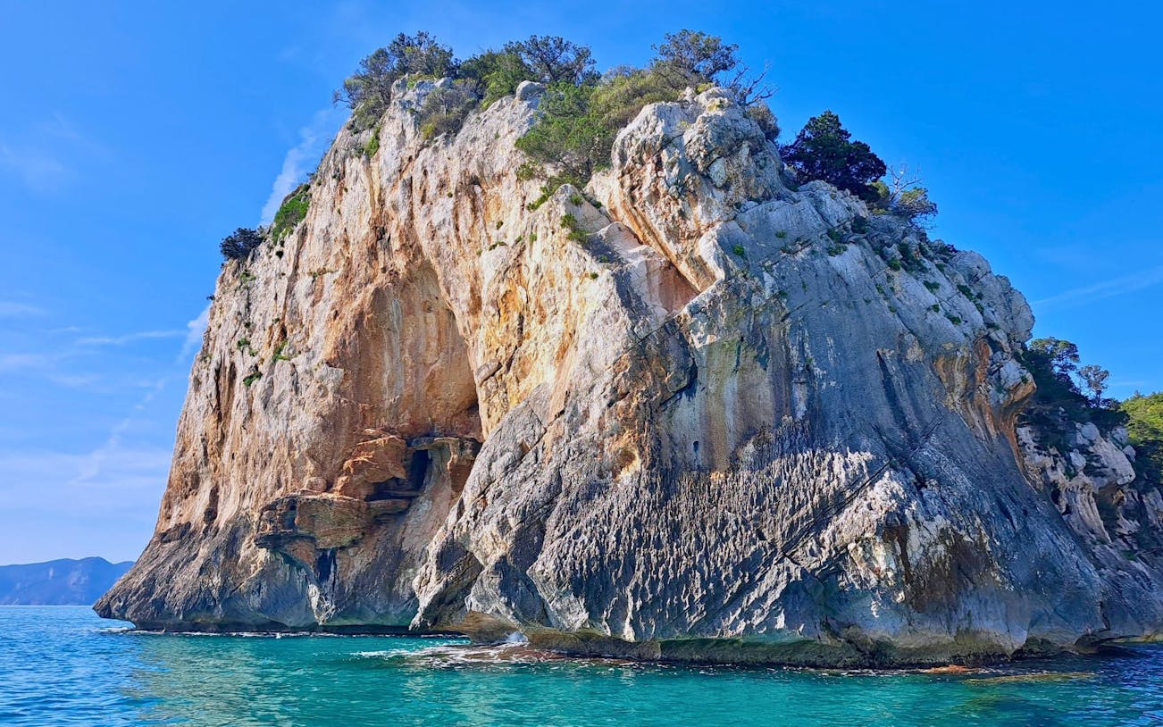 from cala gonone: guided dinghy cruise to gulf of orosei beaches with snorkeling and aperitif-2