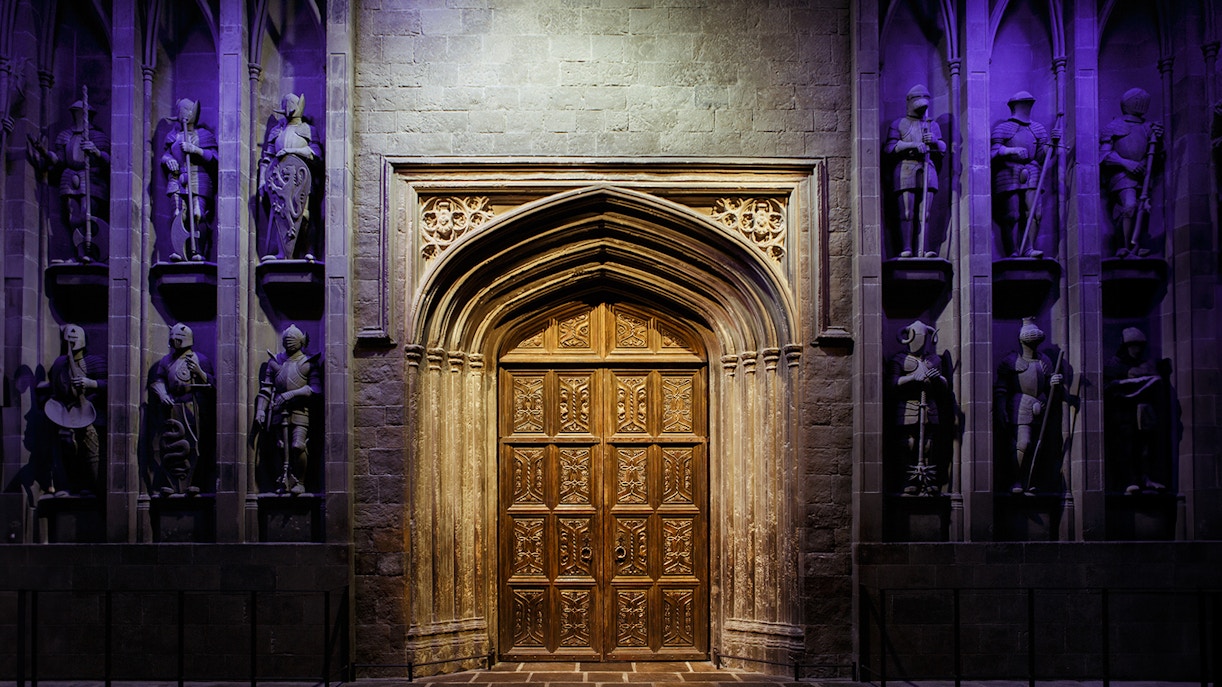 Great Hall entrance at Harry Potter™ Warner Bros. Studio Tour, London.