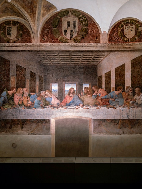 Da Vinci's Last Supper fresco in Milan's Santa Maria delle Grazie.