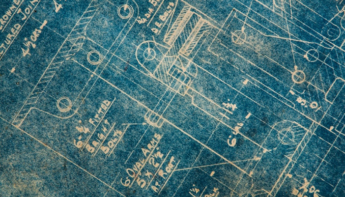 old Architectural drawing