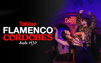 Flamenco dancers performing at Tablao Cordobes in vibrant traditional attire.