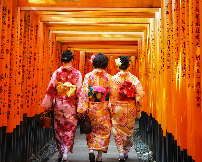 From Kyoto/Osaka: Kinkakuji, Kiyomizu Temple Area, & Fushimi-Inari Shrine Guided Day Tour