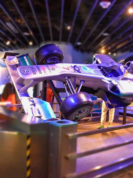 Formula 1 car exhibit at Petrosains, The Discovery Centre in Kuala Lumpur.