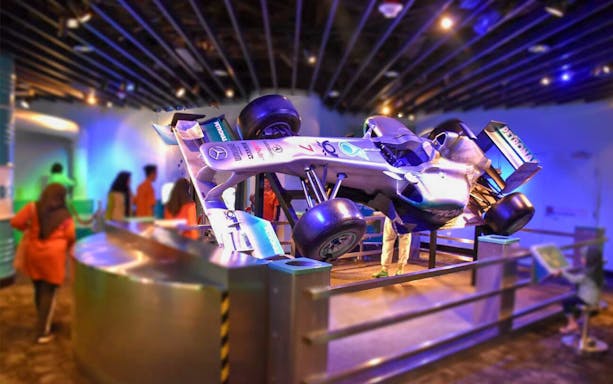 Formula 1 car exhibit at Petrosains, The Discovery Centre in Kuala Lumpur.