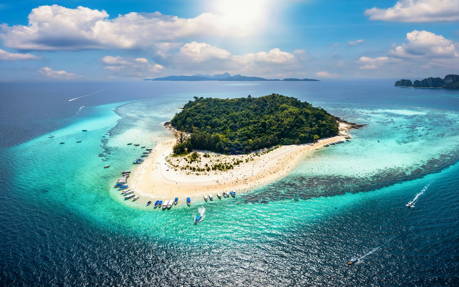 Bamboo Island aerial view