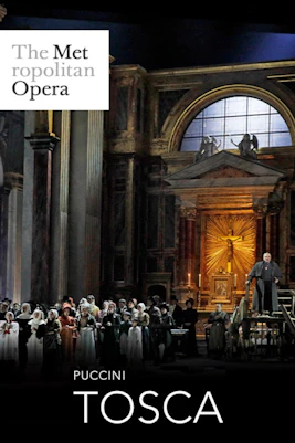 Opera performance of Tosca at the historic Teatro dell'Opera di Roma in Rome, Italy.