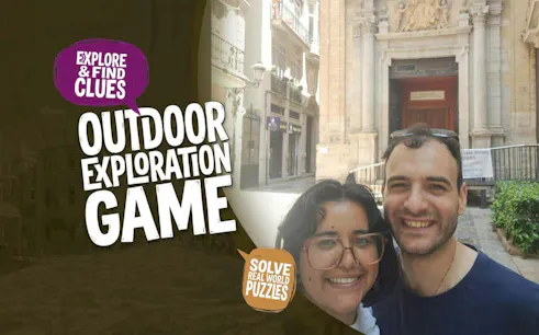 Valencia city exploration game with clues and puzzles, featuring a historic building.
