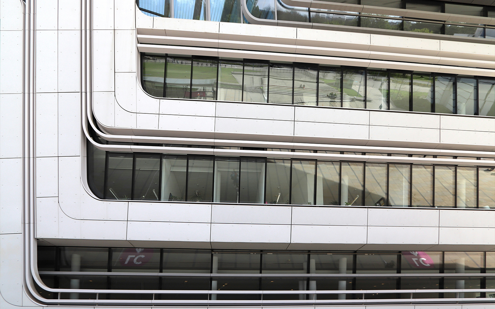 Zaha Hadid House facade with modern architectural design in Vienna.