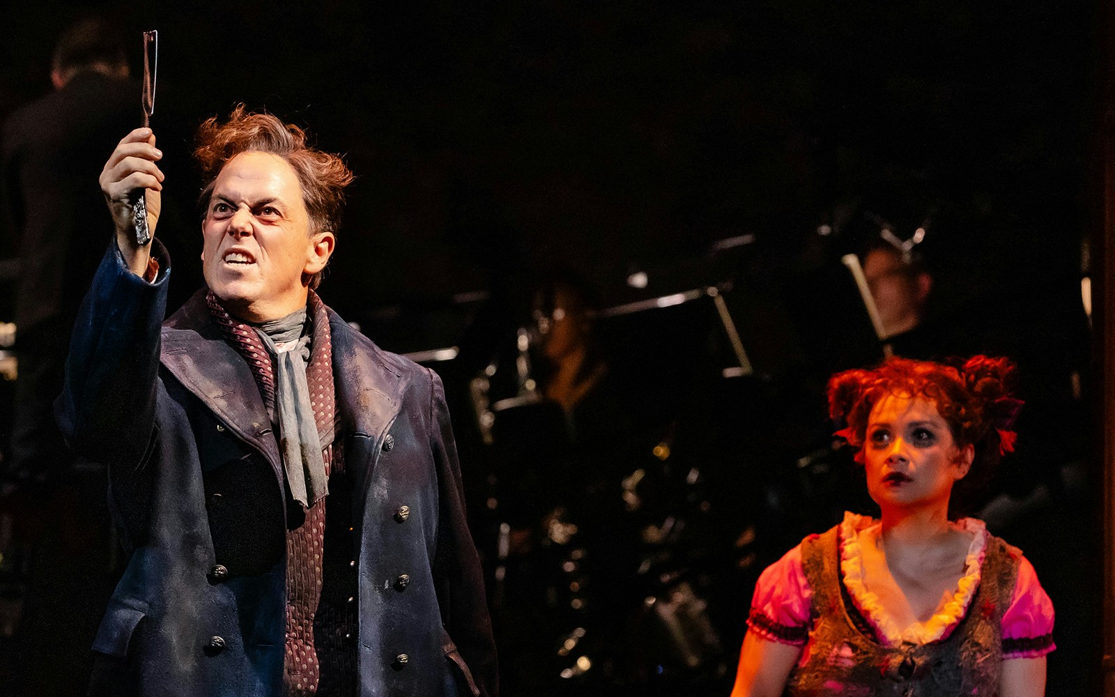 Actor performing in Stephen Sondheim's Old Friends musical scene.