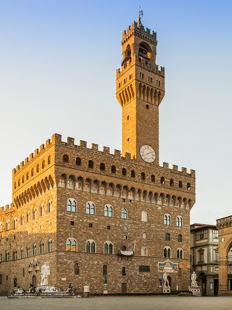 Palazzo Vecchio in Florence during the Best of Florence walking tour.