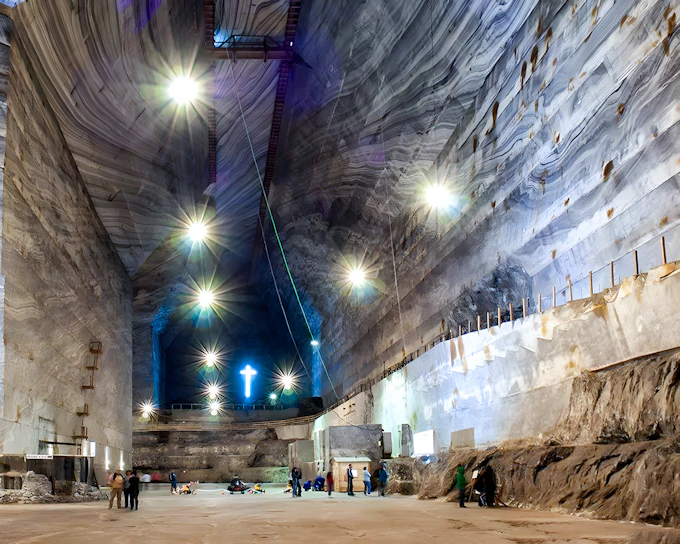 From Bucharest: Slanic Salt Mine, Mud Volcanoes, & Ciolanu Monastery Day Trip with Private Guide