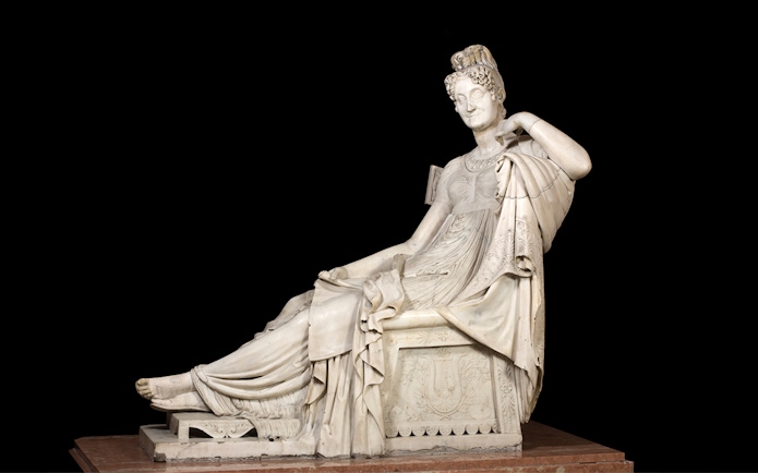 Sculpture of Doña María Teresa de Silva y Palafox at Liria Palace, Madrid.