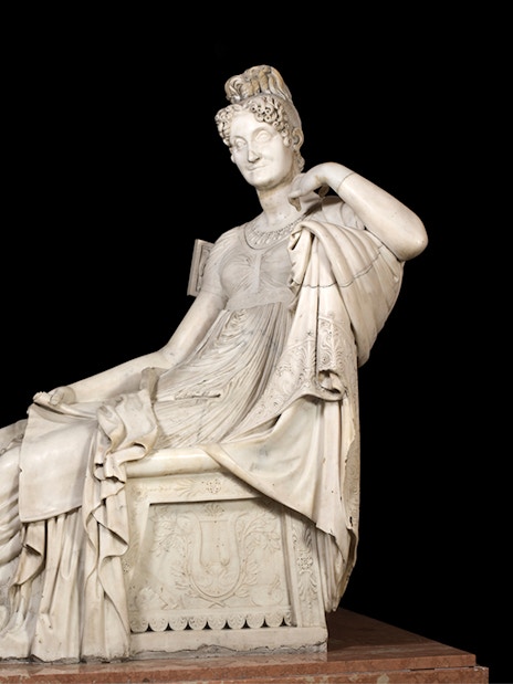 Sculpture of Doña María Teresa de Silva y Palafox at Liria Palace, Madrid.