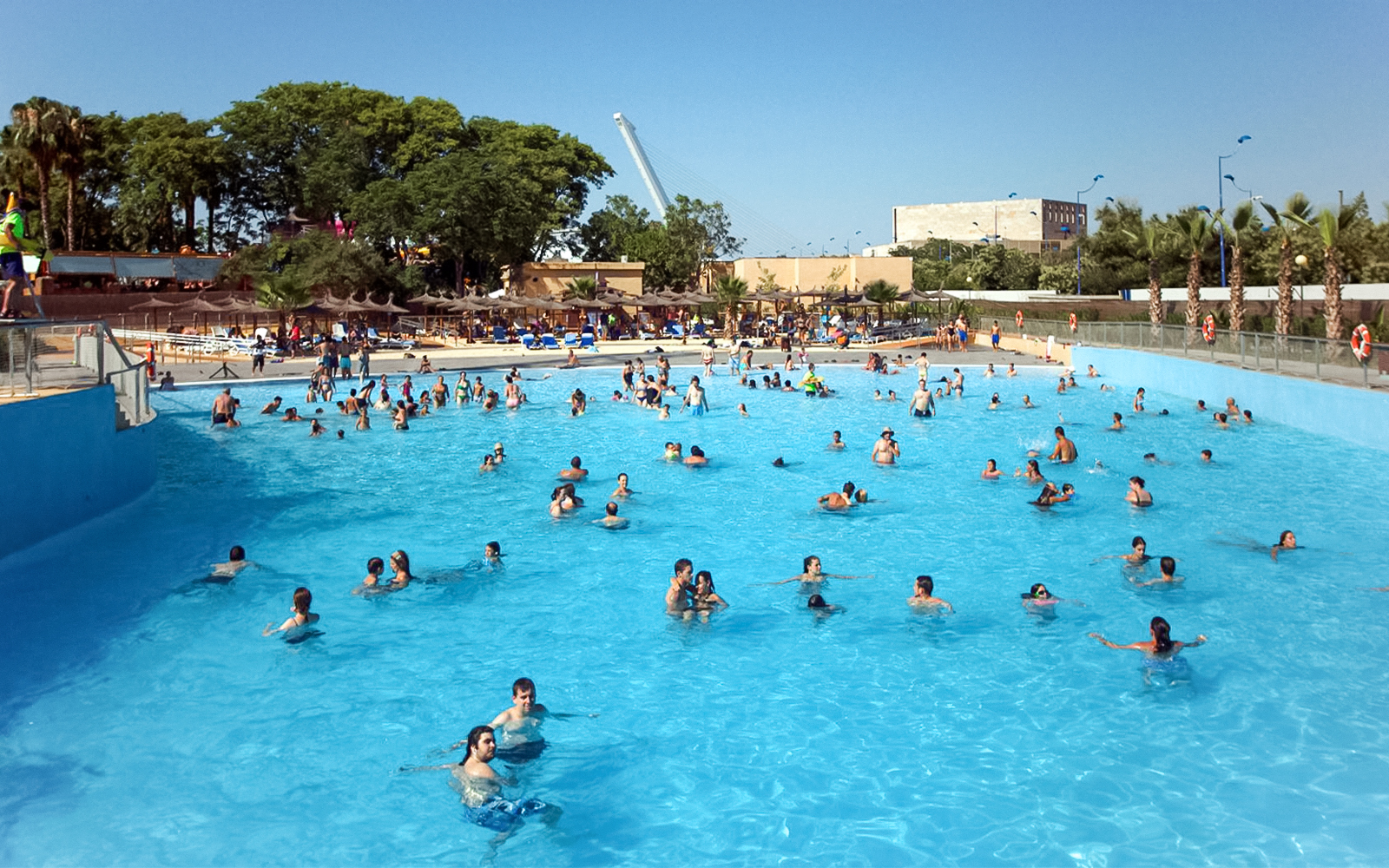 Quetzal Beach water ride at Isla Magica theme park, Seville, Spain.