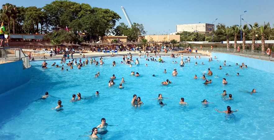 Quetzal Beach water ride at Isla Magica theme park, Seville, Spain.