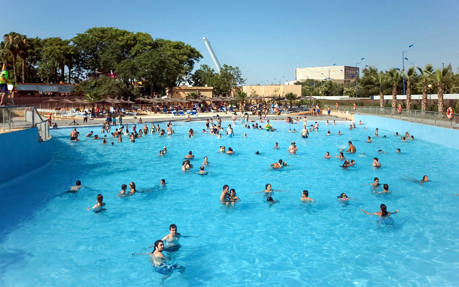 Quetzal Beach water ride at Isla Magica theme park, Seville, Spain.