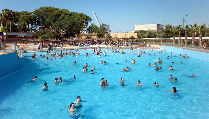 Quetzal Beach water ride at Isla Magica theme park, Seville, Spain.