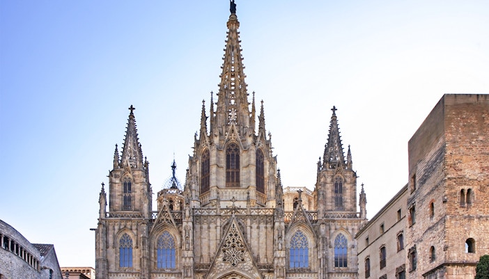 Inside Barcelona Cathedral