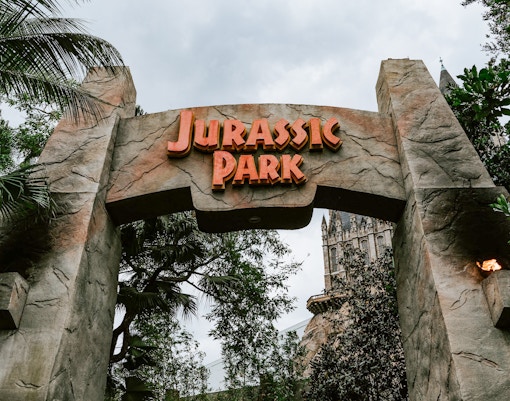 Jurassic World inside Universal Studios Hollywood
