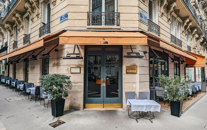 Restaurant exterior near Crazy Horse Paris Show and Dinner venue.