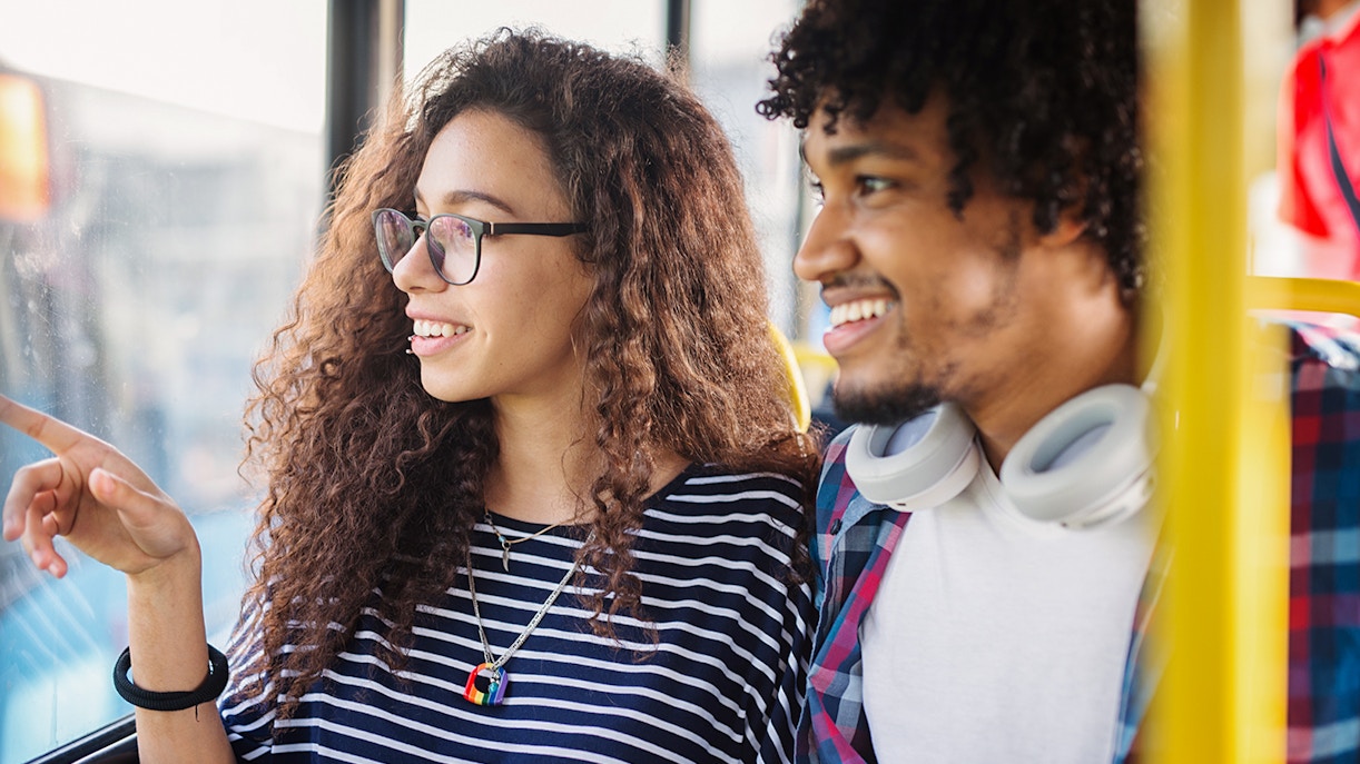 passengers on shuttle bus