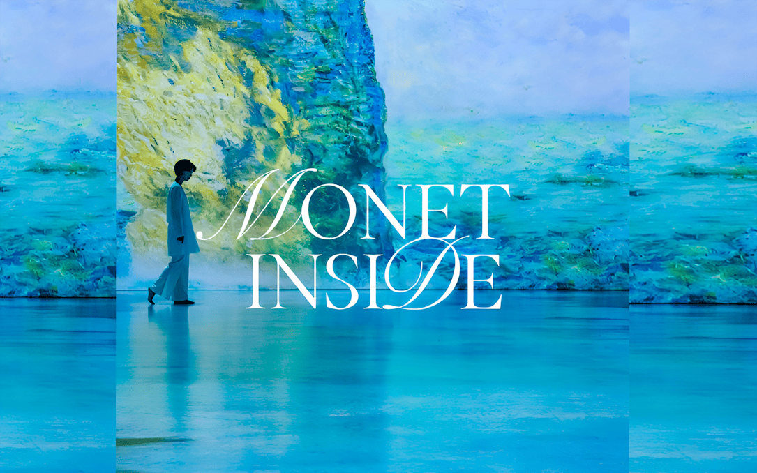 Immersive Monet exhibition with digital art display in Singapore.
