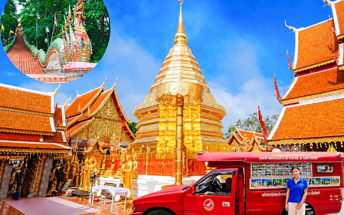 Chiang Mai Doi Suthep Temple and Wat Pha Lat Small-Group Guided Hike on Monk's Trail