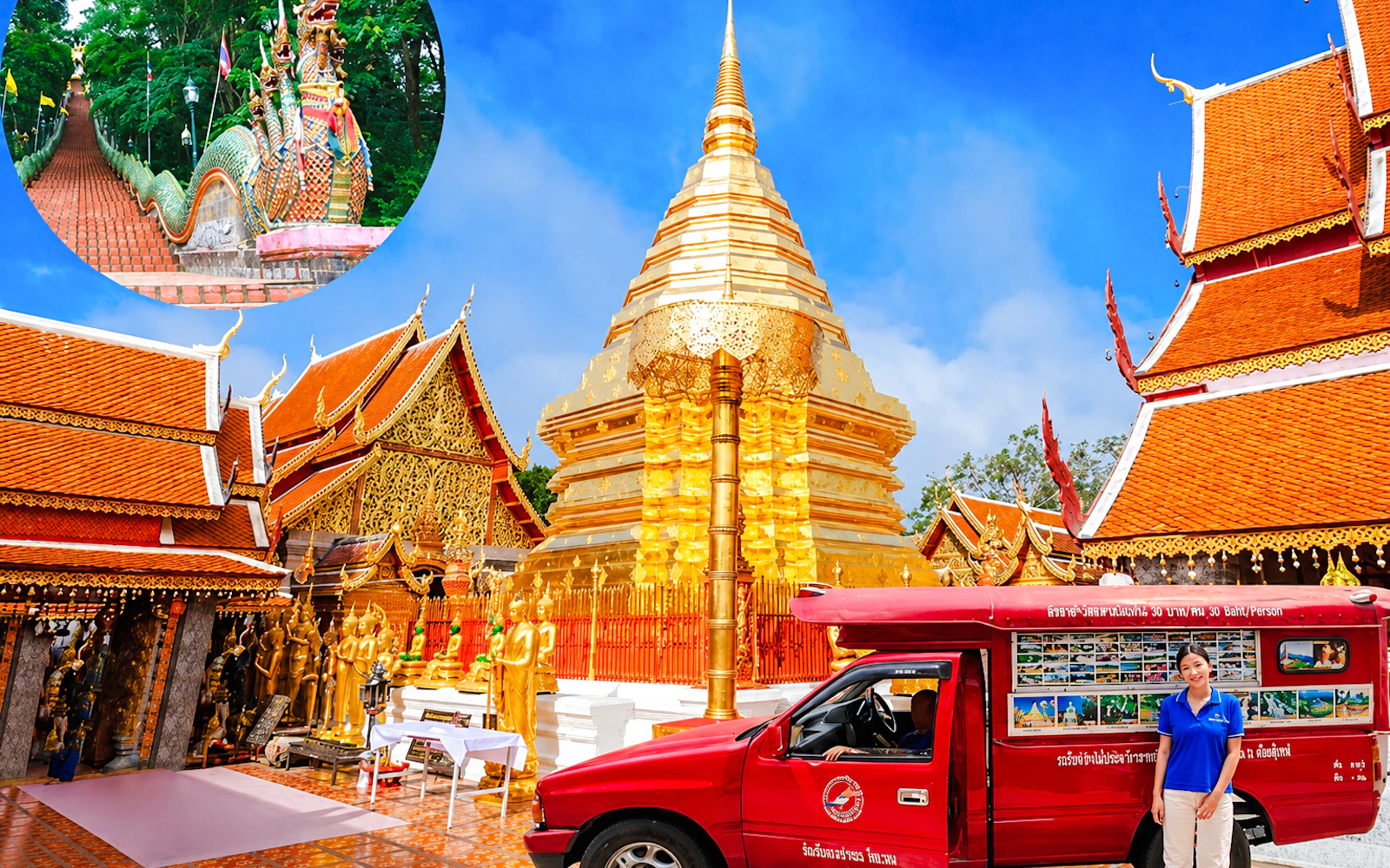 Chiang Mai Doi Suthep Temple and Wat Pha Lat Small-Group Guided Hike on Monk's Trail Image 2