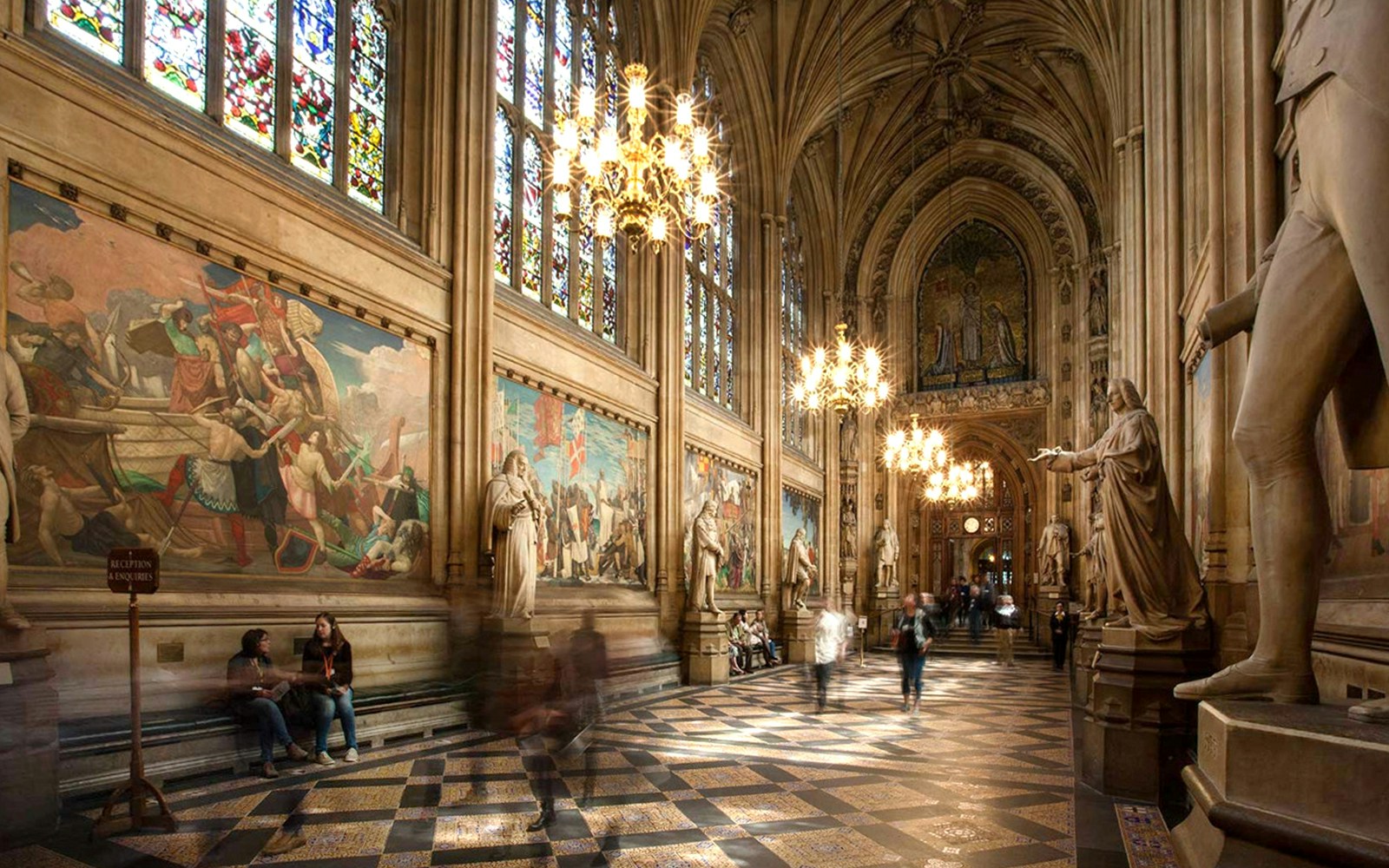 St Stephen's hall at the Houses of Parliament