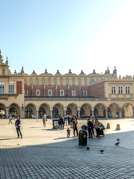 Krakow's Cloth Hall in Rynek Glowny Square, part of the Wawel Castle and Cathedral tour.