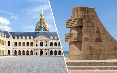 Combo: Napoleon's Tomb & Musée de l'Armée Skip-the-Line Tickets + WWII: Normandy U.S. D-Day Beaches Full Day Trip with Lunch from Paris