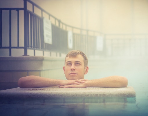Steam bath at Myvatn lake