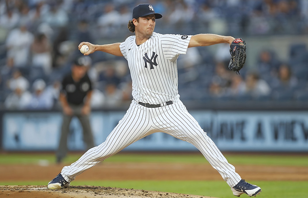 Yankees pitcher in action during game against Nationals, New York, August 24, 2023.