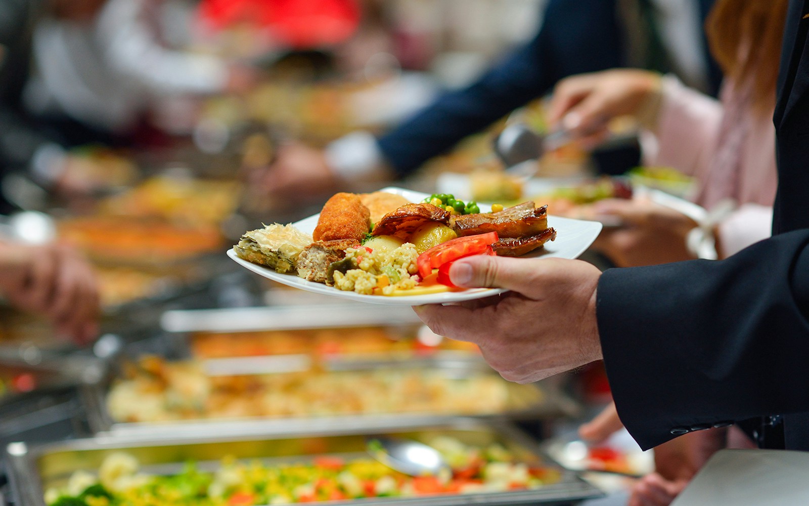 Buffet lunch selection during Pamukkale & Hierapolis Day Trip.