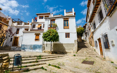 Albaicin quarter with traditional Moorish architecture, Granada, Spain.