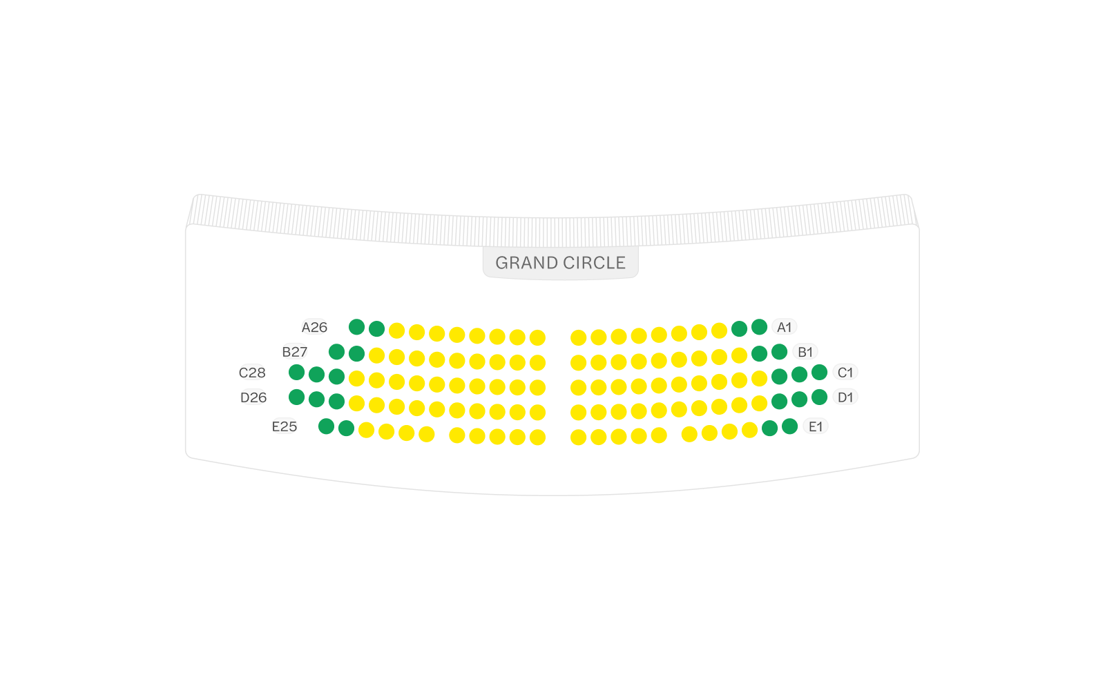 Garrick Theatre seating plan image